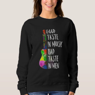 Bra Taste in Music Bad Taste in Manar Musician Art T Shirt