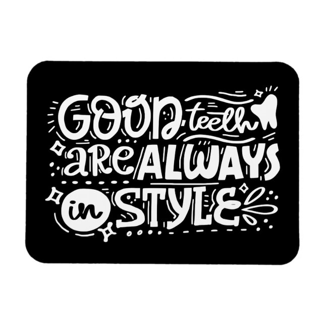 Bra Teeth finns alltid i Stil Magnet (Horisontell)