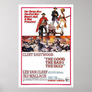 Bra The Bad and the Ugly 1966 Movie Art Poster