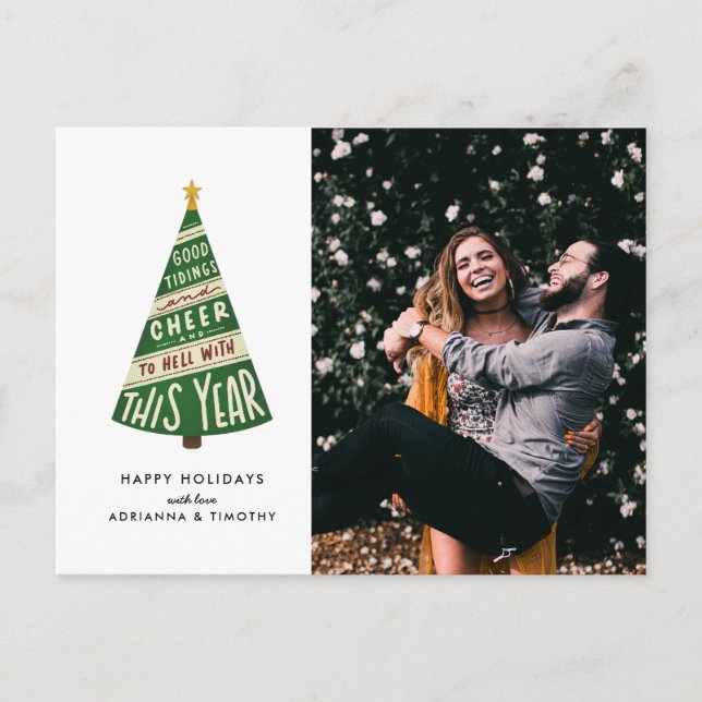 Bra Tidings och Cheer och helvetet i år Helg Vykort (Framsida)
