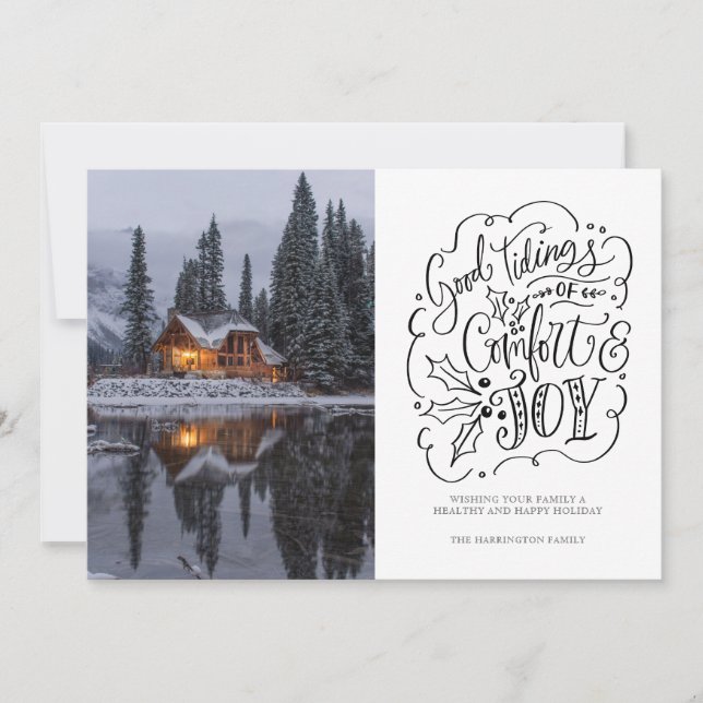 Bra Tidings of Comfort and Joy Julkort (Framsida)