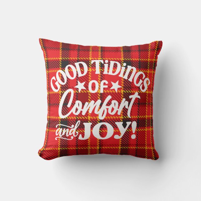 Bra Tidings of Comfort and Joy, julpapp Kudde (Framsida)