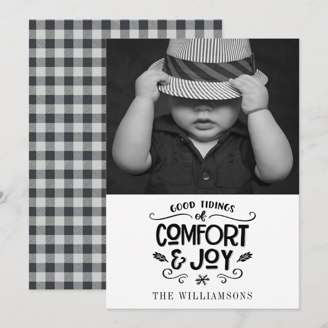 Bra Tidings of Comfort and Joy | Modern fotot (Fram/baksida)