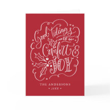 Bra Tidings of Comfort & Joy Red Non-Photo