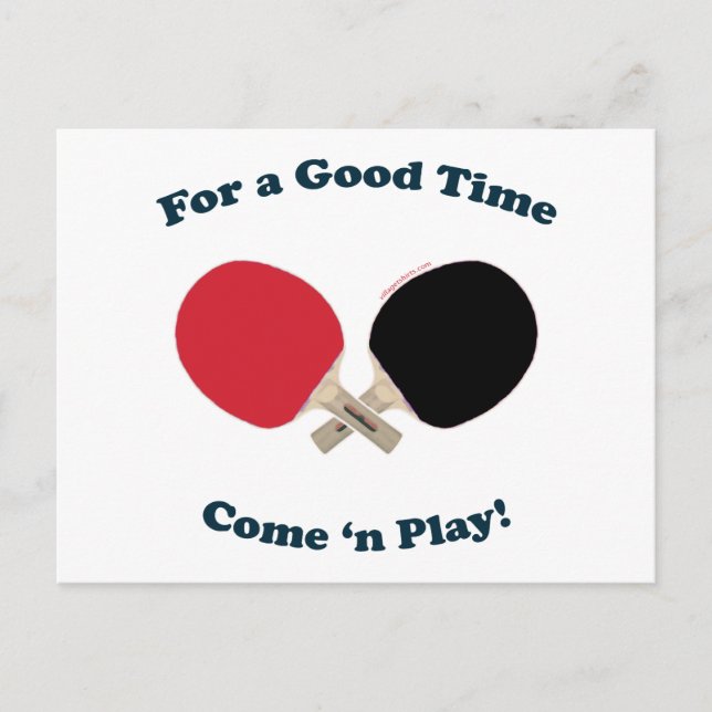 Bra Time Ping Pong Vykort (Framsida)