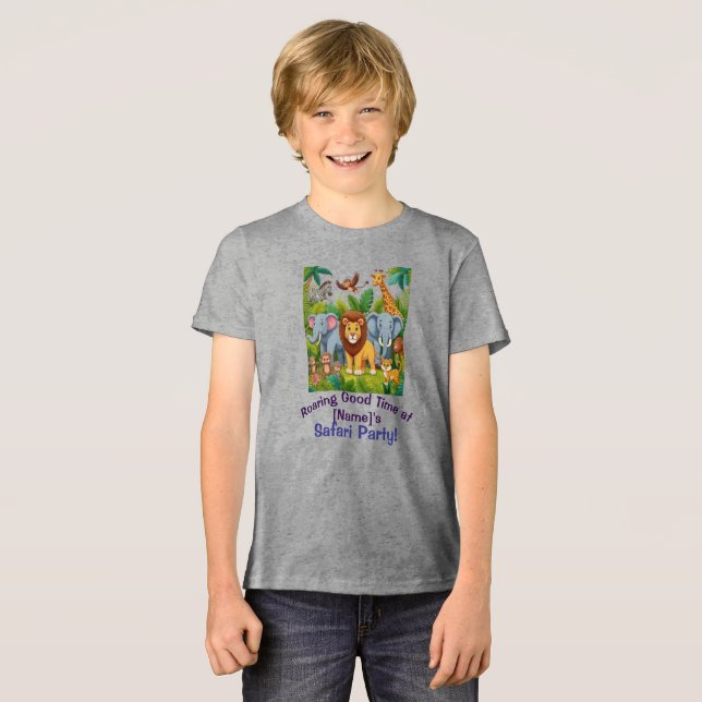 Bra Time Safari Party Design T Shirt (Framsida Full)