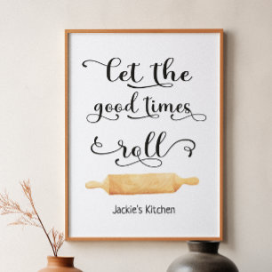 Bra Times Black White Typography Poster