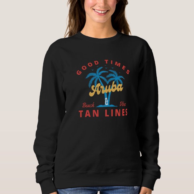 Bra Times och Tan Linjer Aruba T Shirt (Framsida)