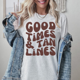 Bra Times och Tan Linjer | Boho Summer Vacation T Shirt