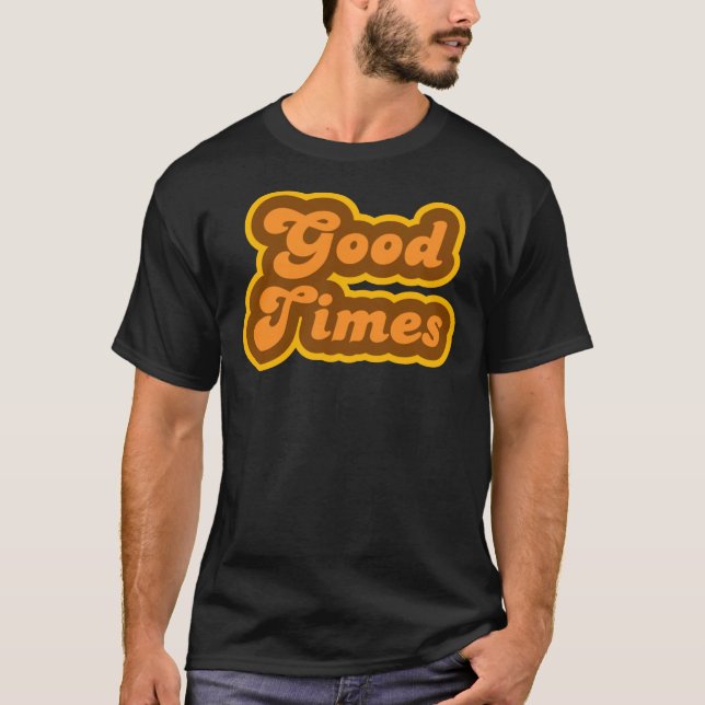 Bra Times - Retro 70s - Logotyp Essential T-Shirt (Framsida)