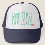 Bra Times Tan Linjer Sommarhatt-flickor Truckerkeps<br><div class="desc">Söt hatt till sommaren för flickor</div>