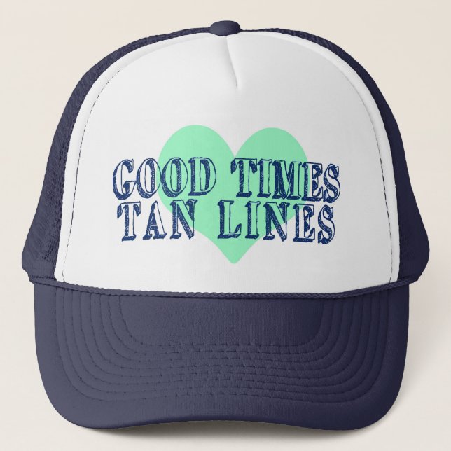 Bra Times Tan Linjer Summer Hat Truckerkeps (Framsida)
