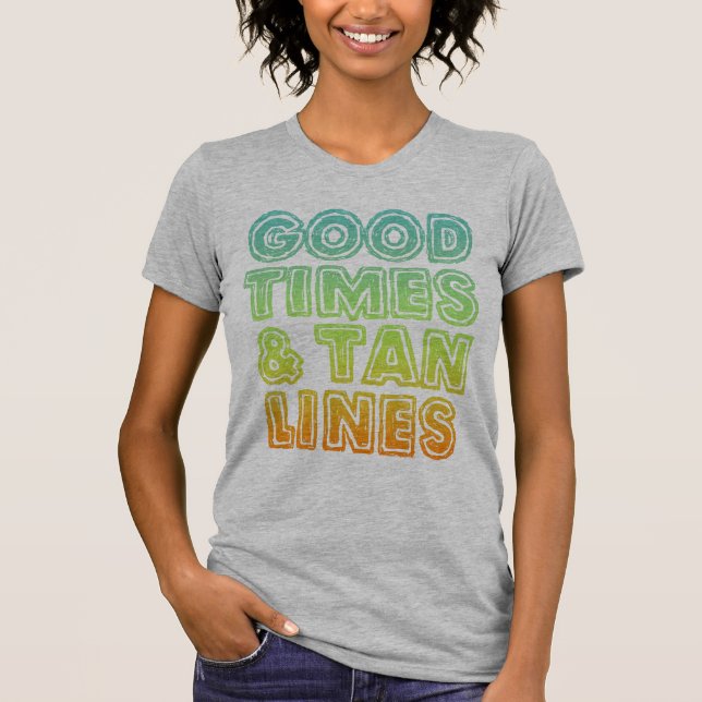 Bra Times & Tan Linjer Tee Shirt (Framsida)