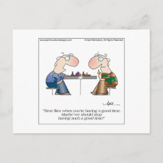 BRA TIMES Tecknad vykort från april McCallum