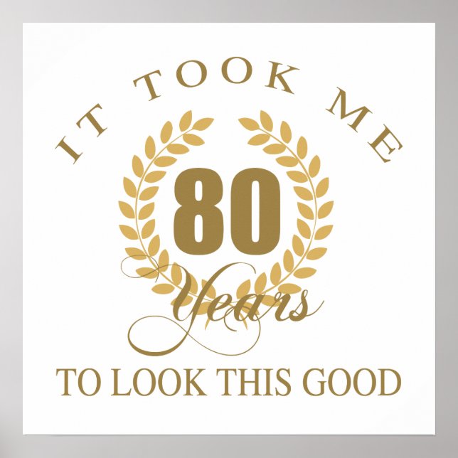 Bra Tittar 80:e födelsedagen Poster (Framsidan)