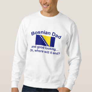 Bra tittar bosnisk pappa lång ärmad tröja