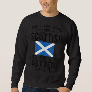Bra Tittar Scottish Flagga Scottish Roots Lång Ärmad Tröja