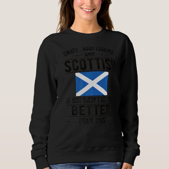 Bra Tittar Scottish Flagga Scottish Roots T Shirt (Framsida)