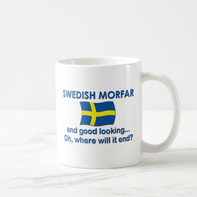 Bra tittar svenska Morfar (morfadern) Kaffemugg (Höger)