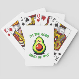 Bra Tjock Avocado - Finny Pixel Art Food Design Casinokort