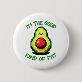 Bra Tjock Avocado - Finny Pixel Art Food Design Knapp