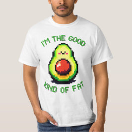 Bra Tjock Avocado - Finny Pixel Art Food Design T Shirt