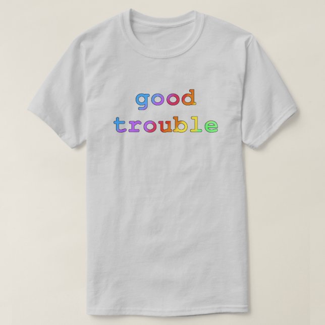 Bra Trouble Mörk on Light T-Shirt (Design framsida)