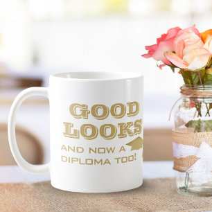 Bra utseende och nu även diplom Rolig examen Kaffemugg
