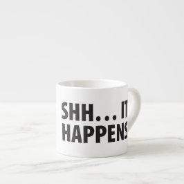 BRA VALP. SHH…, DEN HÄNDER. B&W ESPRESSOMUGG