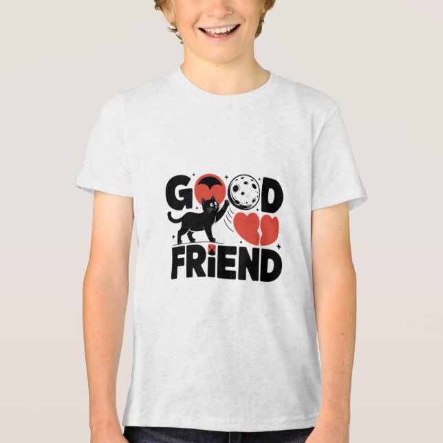Bra vän 🤝 – Vänskap & Bästa vän-designer T Shirt (Framsida)