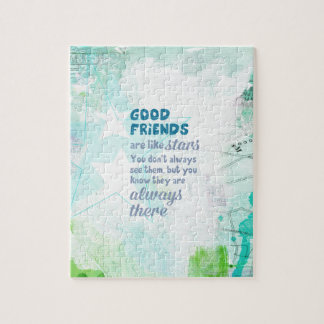 Bra vänner är lika stjärnor pussel
