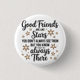 Bra vänner är som en stjärninspirationsoffert knapp