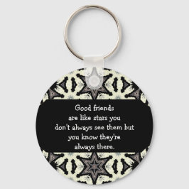 Bra vänner är som stjärnor Anpassningsbar Offert Nyckelring