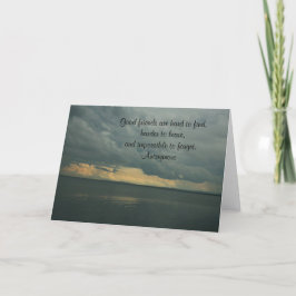 Bra vänner har svårt att hitta ett hälsningskort kort