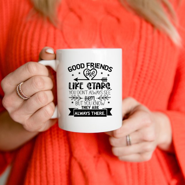 Bra vänner, långdistansvänskap kaffemugg (Skapare uppladdad)