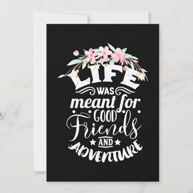 Bra Vänner Och Äventyr Inbjudningar (Framsida)