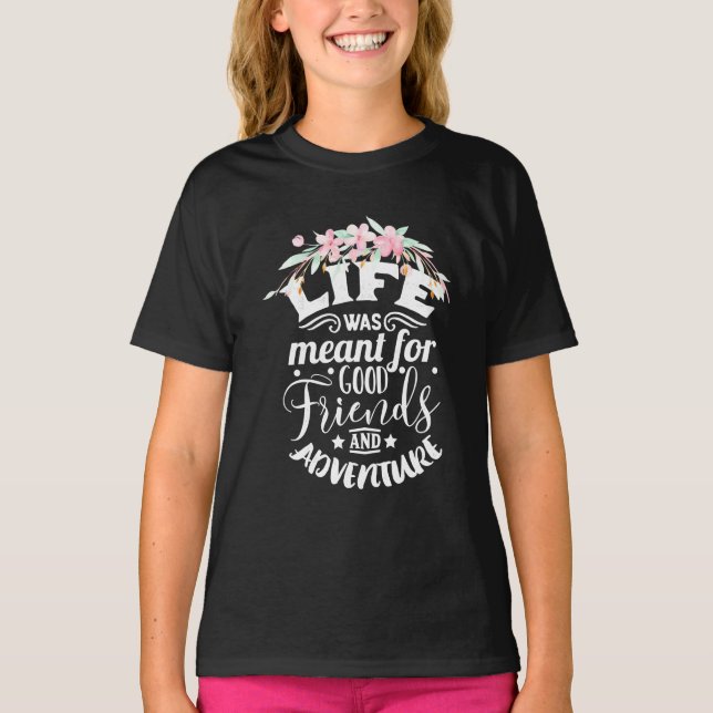 Bra vänner och Äventyr T Shirt (Framsida)