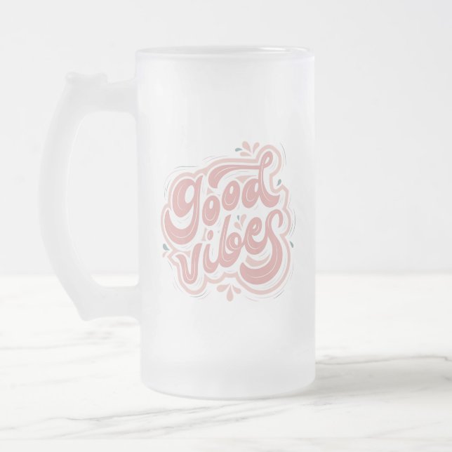 Bra Vibbar Frostat Ölglas (Vänster)