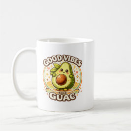 Bra Vibbar Och Guac  Söt Retro Avokado Aes Kaffemugg