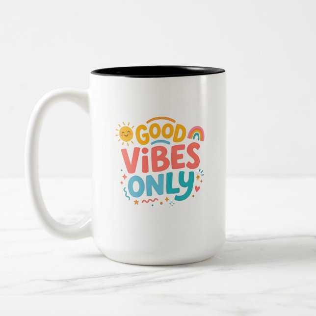 Bra vibbar Regnbåge Kaffemugg (Vänster)
