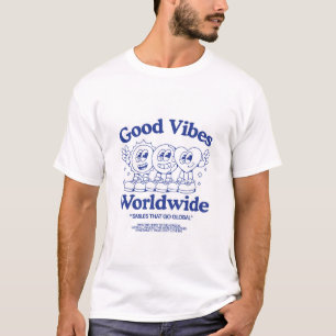 Bra Vibbar Världen Över Glad T-Shirt
