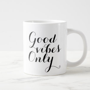 Bra Vibe Endast inspiration Lycklig-bekräftelse Jumbo Mugg