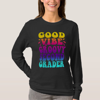 Bra Vibe & Groovy Elev I Årskurs 2, Första Skoldag T Shirt
