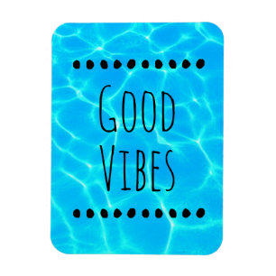 Bra Vibes Clear Blue Bassäng Vatten Photo Magnet