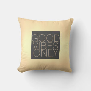 bra vibes, endast citat av kuddar, sepia och gråt kudde