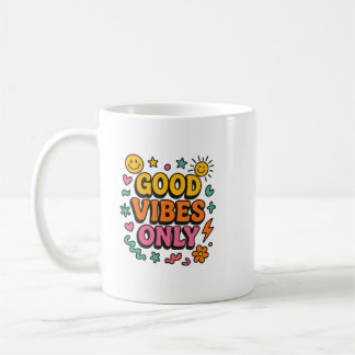 Bra Vibes Endast Mugg - Funky Retro Positive Energ