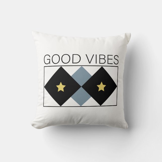 Bra Vibes enkla och otrevliga design Kudde (Framsida)