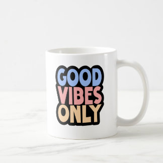 Bra Vibes-kaffe - positiv citattvita Kaffemugg