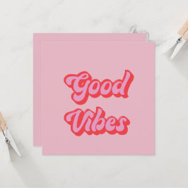 Bra Vibes-kort för flata hälsningar