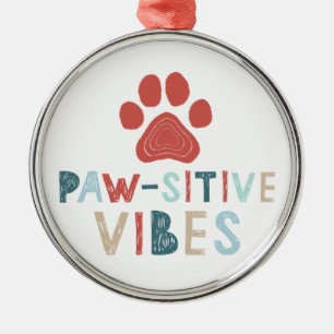 Bra Vibes Positive Energy Tass-sitive Vibes Funny Julgransprydnad Metall